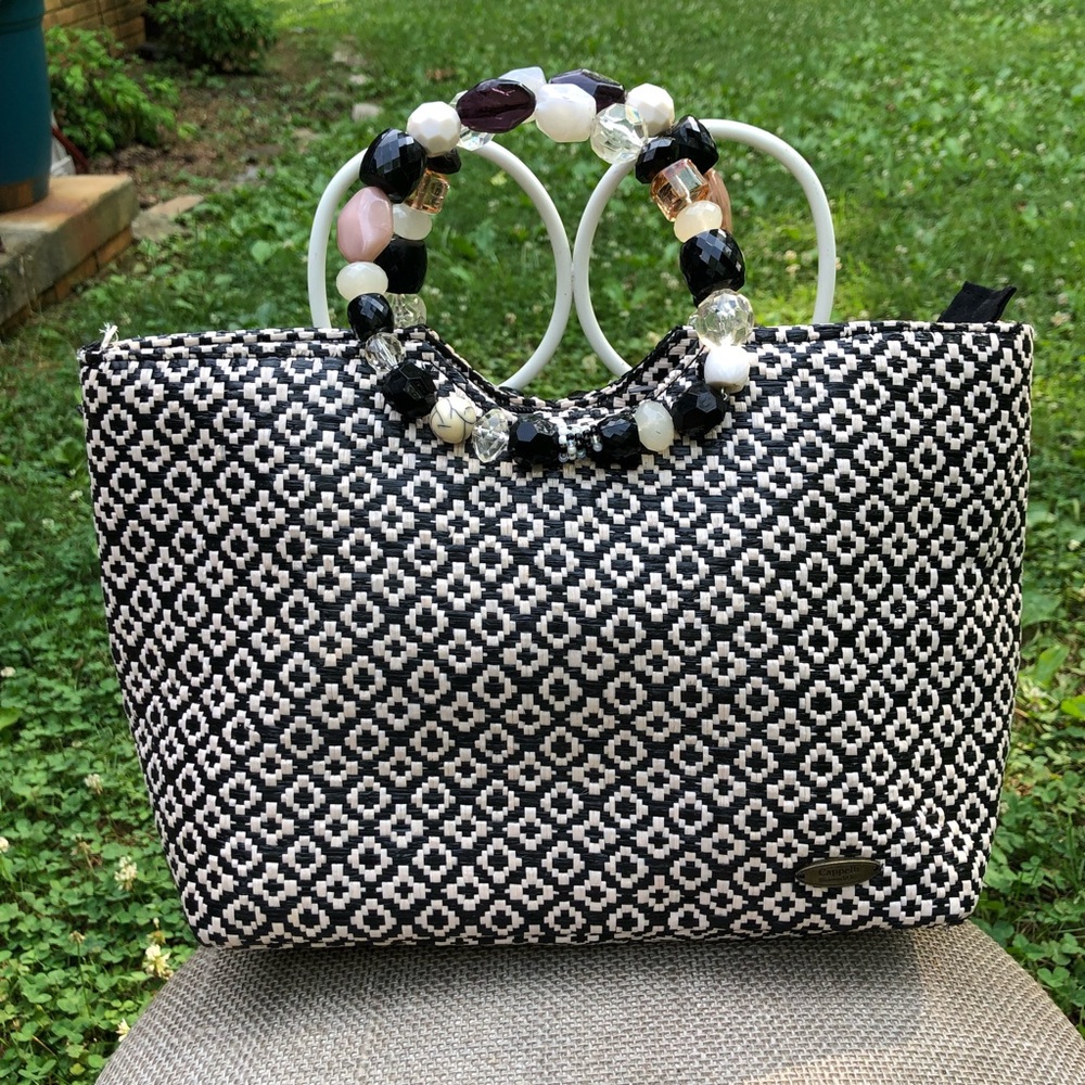 Cappelli straworld womens tote hand bag.